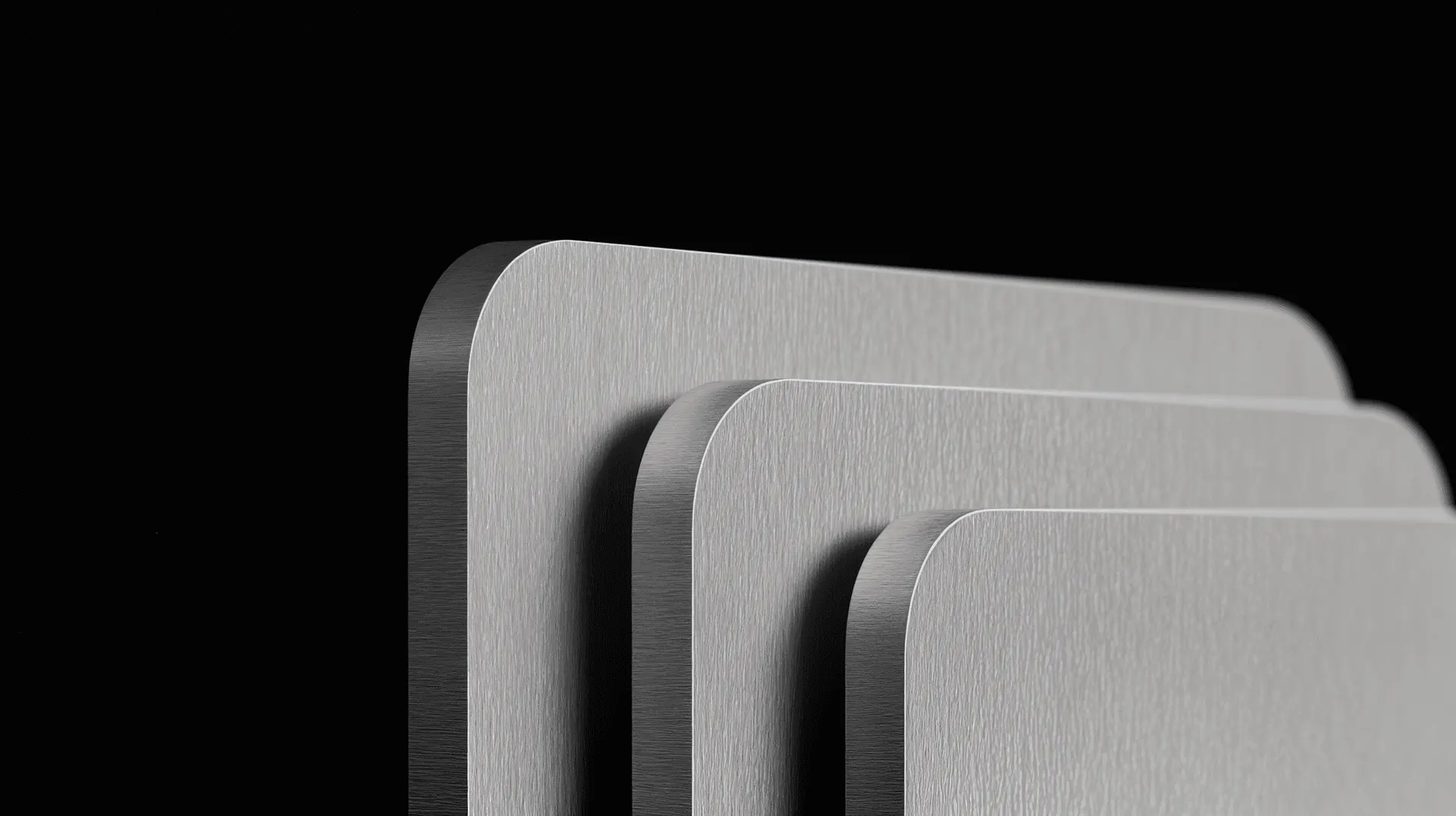 Layered metallic panels